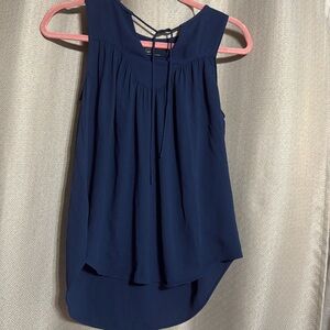 Women's Navy Blue Sleeveless Top